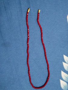 Red Crystal Mala (9 Inch) Chain