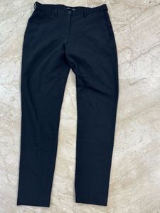 Splash Black Slim Fit Trousers