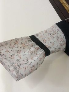 A Korean Floral Print Dress