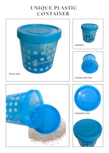 Tough Plastic jar | Container Blue