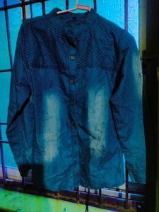 Cotton Jeans Blue Shirt