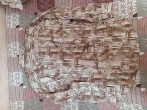 Patterned Button-Down Shirt