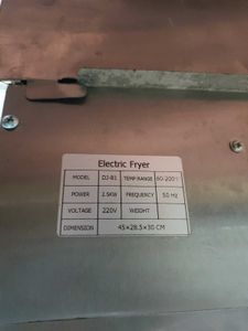 Electric Deep Fryer 6 To 7 Litre