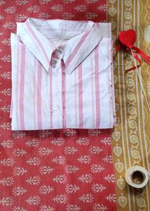 White With Magenta Shirt