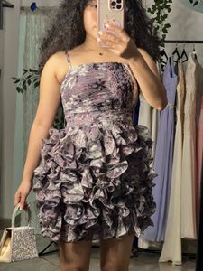 Floral Ruffle Mini Dress