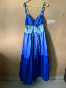 Cut Out Tiered Midi Dress
