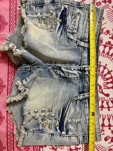 Studded low waist micro Shorts