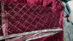 New Jimmi Choo Crop Top And Skirt With Dupatta