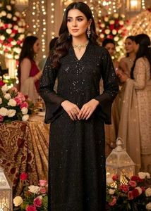 Chickenkari Black Kurta