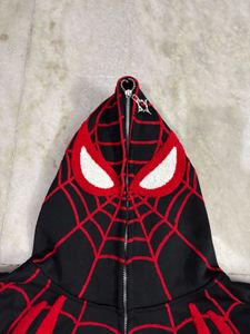 NEWME ZIP UP SPIDERMAN BLACK HOODIE M(38)