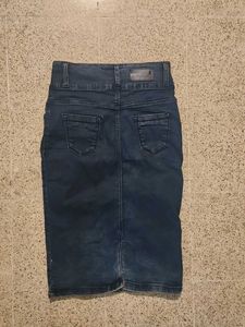 Denim Midi Skirt