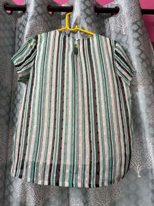 Striped Sheer Top