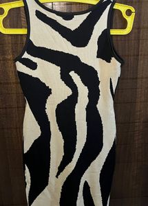 Zebra Print Short Dress