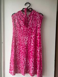 Pink Animal Print Dress