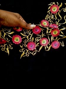 Black A-line Kurta For Festival Or Any Family Occa