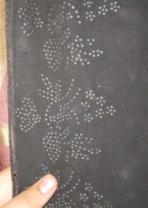 Black Beaded Fabric