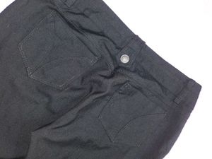 Black Flare Leg Trousers Low Rise Pant