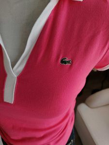 Lacoste V.Neck  Short Sleeve Polo Shirt