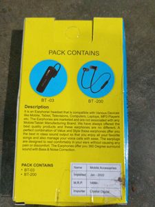 Mini Wireless Headset (Bluetooth )