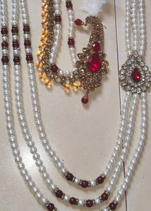Groom Wedding Jwellery Necklace and Pagdi