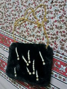 fur sling bag