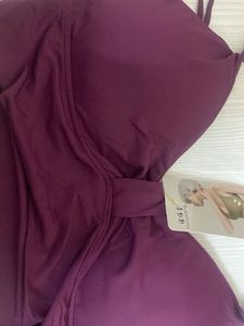 Purple Strappy Sports Bra