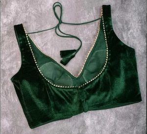 Sabyasachi velvet blouse padded