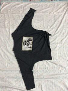 Unique Gray Top