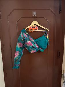 Bottle Green Indo Western Lehanga