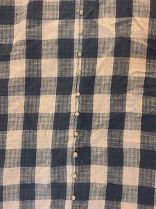 Checkered Button-Down Kurta
