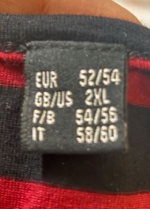 Striped Y2K emo grunge style oversize