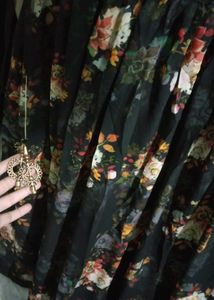 Katrina Kaif black floral lehenga with choli