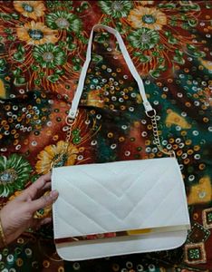 Off White Sling Bag With Gifts Included