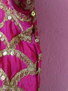 Elegant Pink Ethnic Gown