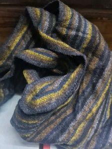 Striped Scarf with Tassels 1