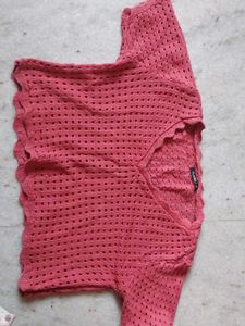 Crochet Knit Top
