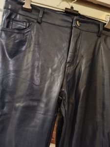 NEXT Leather Black Pant