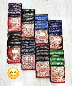 Elegant Blue &amp; Red Saree