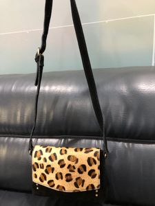 Leopard Print Crossbody Bag Small 21.5cmx5.5cmx4.5