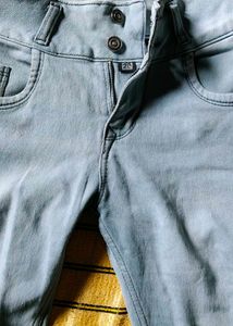 Girls Denim Jeans with Side Stripes