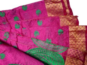 Cotton Silk Pink Sareee