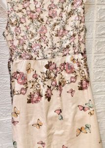 Tops &amp; Dresses For Rs.99 Only/ Floral  White Dress