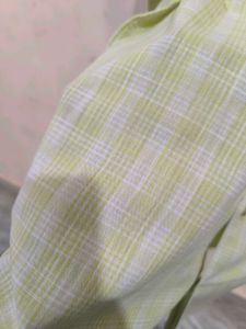 Peter England Yellow Checkered Shirt