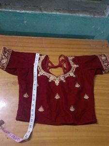 Elegant Maroon Velvet Blouse