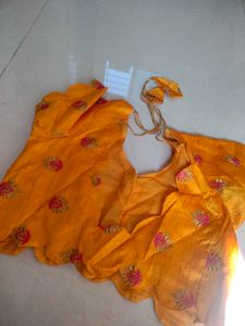 Yellow Pink Combination Blouse