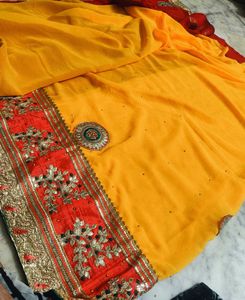 Patli Pallu Saree Very Beautiful combination Color