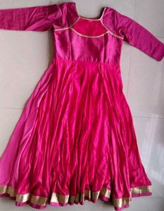 Pink Anarkali Set Size - XXL