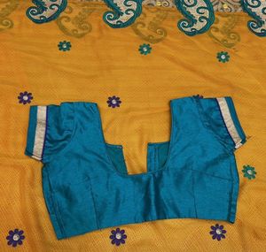 Elegant Mustard Yellow Saree
