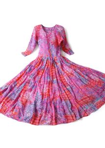 Floral Pink Anarkali Kurta