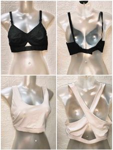 Size 40 Combo Black And White Bra Fixed Price